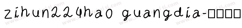 zihun224hao guangdia字体转换